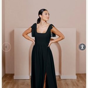 Revelry Bowie black chiffon size 0 NWT